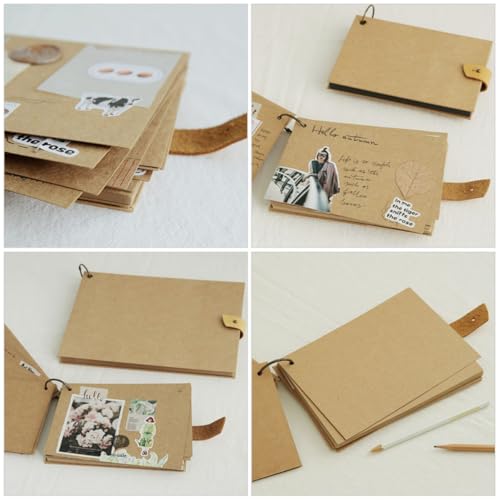 Cuaderno de viaje portátil caqui para hacer notas 4