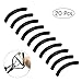 Vtrem 20Pcs Recourbe-Cils en Caoutchouc - Recourbe Cils Recharge de Cils Rehaussement Cils Tampons De Rechange En Silicone Pad Outils de Maquillage Noir