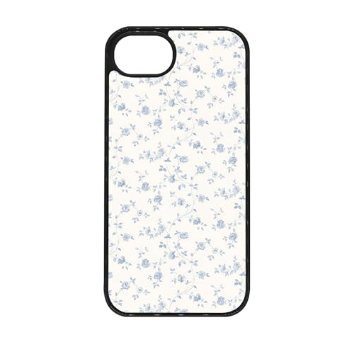 qizjio Coquette Aesthetic Phone Case Shockproof Protective Blue Flower Phone Cases for iPhone 16e