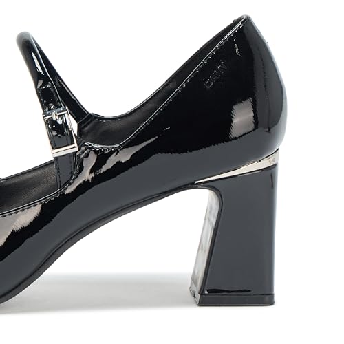 DKNY Women's Samira Pointed Toe Mary Jane Block Heel Heeled Sandal4