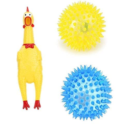 Toms Pet Mall Dog Cat Toy Chicken Sound Rubber Screaming Chicken Squeaker Chew Toy and LED Light Bouncy Balls Combo Pack ( 1 Small Chicken Toy + 2 LED Bouncy Balls ).-07 (B0BLK79SGJ) Amazon Price History, Amazon Price Tracker