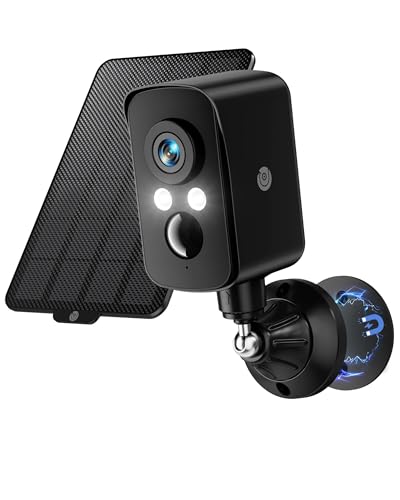 Image of Cellular Security Camera Wireless Outdoor, No WiFi Need, Battery & Solar Powered, Magnetic, Free Human Detection, Free 7-Day Cloud /SD, Night Vison, Siren, 2-Way, IP65 Talk, 2K