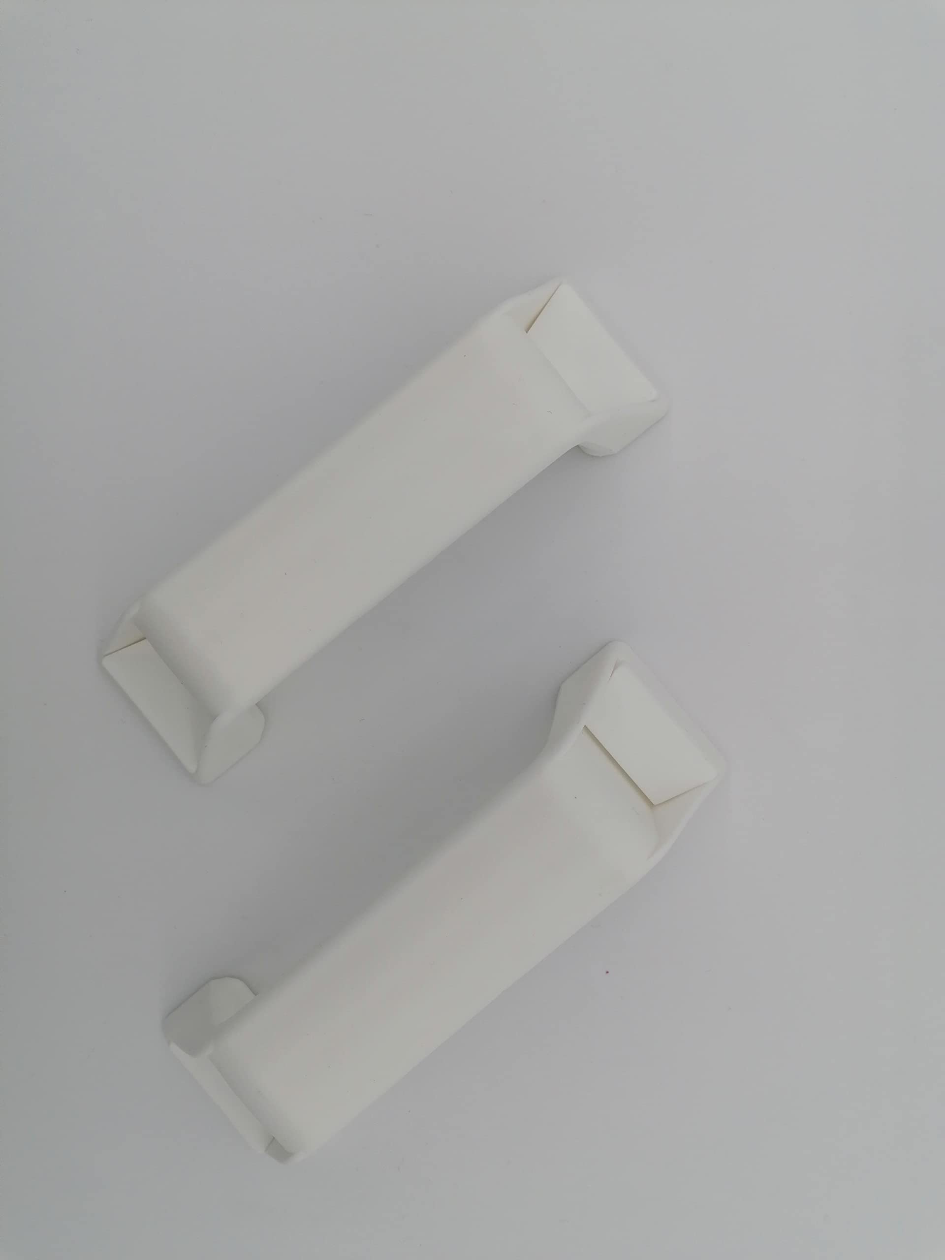 CR-MOESANCO® Set di 2 maniglie di parcheggio per roulotte o rimorchio bianche