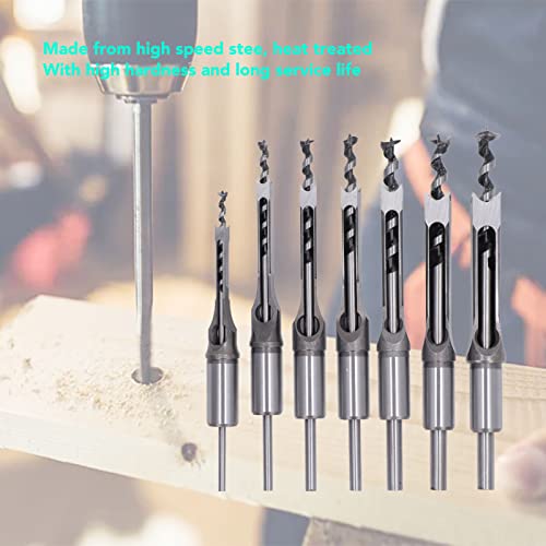 Set de 7 brocas cuadradas para madera 1/4in a 5/8in miniatura 4