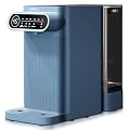PUREPLUS Countertop Reverse Osmosis Water Filtration System, 5 Stage Countertop Water Filtration, Portable Instant Hot Water Dispenser, 4 Temperature Options, No Installation Required, PP-WFC-DA-Blue