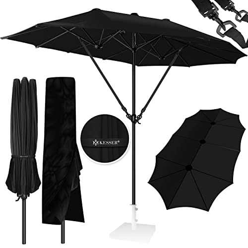 KESSER® Sonnenschirm Doppelsonnenschirm Inkl. Abdeckung + Windsicherung |...