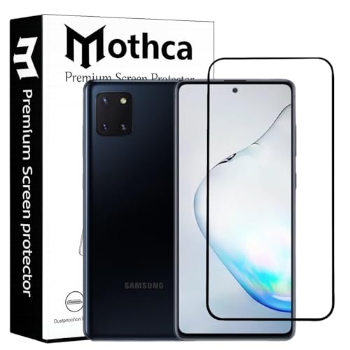 Image of Mothca Military-Grade Tempered Glass for Samsung Galaxy M51 / A71 / M62 / F62 / Note 10 Lite / A81 / A91 with Edge to Edge Coverage - Case Friendly & Bubble-Free Installation Kit