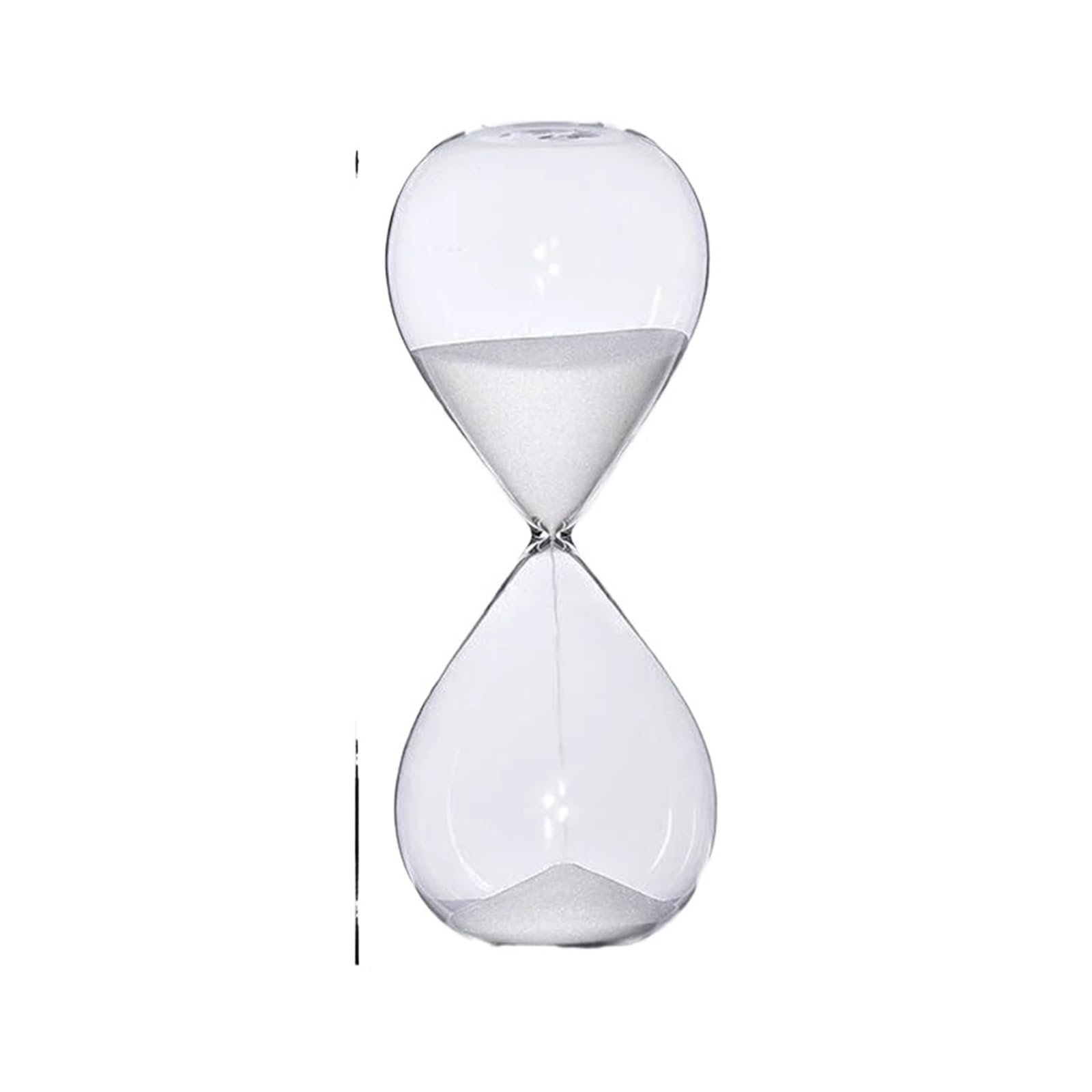 Hourglass Sand, Hourglass Sand Timer Glass Home Decor Desktop Ornament(White)
