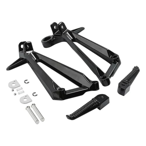 Repose pieds arrière de moto en alu noir robuste pour YZF R3 2015-2023