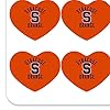 Syracuse University Orange Heart Shaped Planner Calendar Scrapbook Craft Stickers #1