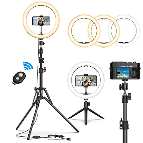 Selfie Ring Light with Tripod Stand, GPED 10.2