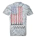 HAASE UNLIMITED Mens BIG Flag Made with Hockey Sticks and Puck T-shirt