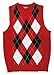 Blue Ocean Kids Argyle Sweater Vest Red