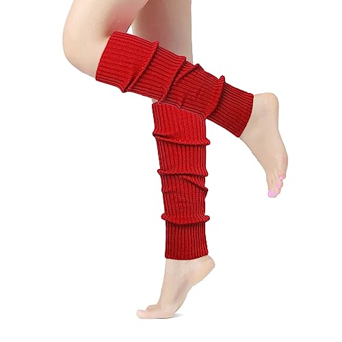 Image of ONUPGO Leg Warmers for Women 80s Sport Headband Wristbands Neon Leg Warmers Set - 80s Workout Clothes 90s Outfit for Women