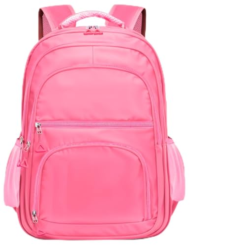 Kit Mochila Grande Escolar Passeio Casual + Fone de Ouvido Via Bluetooth (Rosa)