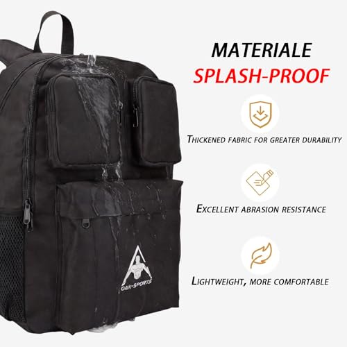 Mochila Casual para Laptop 18 Pulgadas Unisex Negra miniatura 2