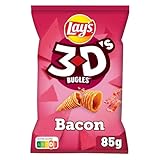 Lay's 3D'S Bugles Goût Bacon 85 g, 85g (Lot de 1) (Packaging may vary)