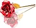WANGZAIZAI Rosa de Oro 24k con Base Imagen de WANGZAIZAI Rosa de Oro 24k con Base