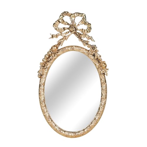 NIKKY HOME Small Wall Mirror, Vintage Hanging Mirrors, Gold Decorative