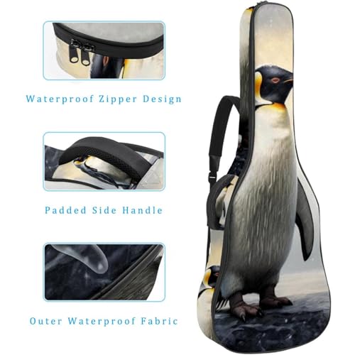 JRHEJTFZ Housse pour guitare acoustique de 1,9 cm d’épaisseur – Imperméable – Durable et élégant – Motif pingouins, Multicolore 5., 42.9×16.9×4.7 in, Motif imprimé tendance - Les Beatles, Paul McCartney, John Lennon, RIngo Starr, George Harrison JRHEJTFZ Housse pour guitare acoustique de 1,9 cm d'épaisseur - Imperméable - Durable et élégant - Motif pingouins, Multicolore 5., 42.9x16.9x4.7 in, Motif imprimé tendance – Image 5