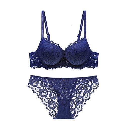 M R Shopzilla Women's Lace Lingerie Set for Honymoon,Bridal,Push-up Bra Panty Set and Swimwear Padded Front Closure Push up Lace Bra Panty Set-image-6