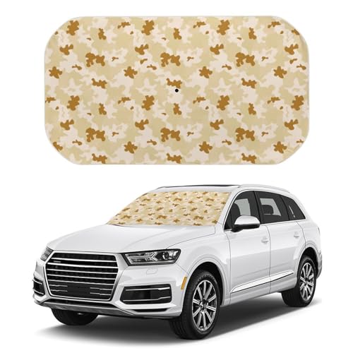 車用サンシェード 迷彩 カモフラ柄 傘式 人気 キャラクター かわいい 断熱 遮光