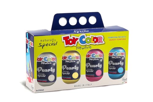 Valigetta pick-up 4 flaconi 250 ml tempera perlata superlavabile