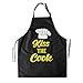 Kiss The Cook, grembiule impermeabile da cuoco, per donne e uomini, con collo regolabile e 2 tasche, adatto per casa, cucina, barbecue, bistrot cucina grembiule per ragazze