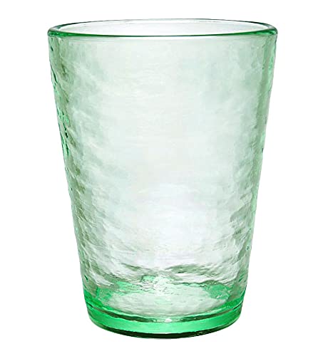 Klifa- Ripple- 16 Ounce, Set Of 6, Acrylic Tumbler Drinking Glasses Cups, Bpa-Free, Stackable Plastic Drinkware, Dishwasher Safe, Green #TOP8