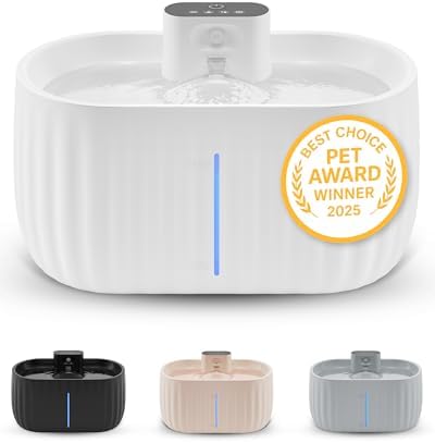 Pretty Paw Fuente para Gatos Inalámbrica con Sensor de Movimiento...