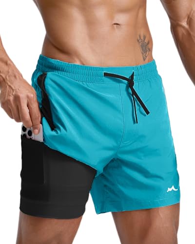 Image of maamgic Men's Athletic Running Shorts with Liner Ultra Lightweight Workout Shorts 5 inch / 7 inch