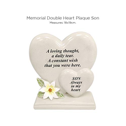 Targa commemorativa personalizzata con due cuori