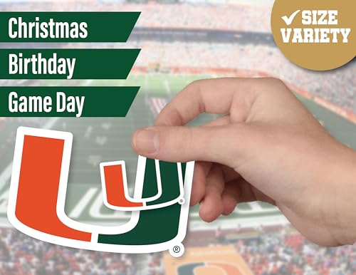 Image of UMiami Sticker Gift Pack for Car Water Bottle Phone (Miami Hurricanes)