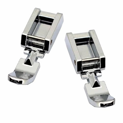 2 pies prensatelas para cremalleras para máquina de coser miniatura 4