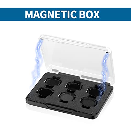 BLAUEOCHI ND Filters Set for DJI O3 Air Unit/AVATA Filter, 6-Pack UV/CPL/ND8/ND16/ND32/ND64 Perfect Filters Kit for DIY FPV Drones with DJI O3 Lens- Snap-in Design for Secure Use-Not Come Off Easily
