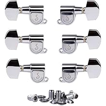 Schaller M6 180 3 + 3 3L 3R Guitar Tuning Machines, Chrome