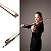 Brazilwood Rosewood Frog Violin Bow, Professional 4/4 Full Size Rosewood Frog Violin Arbor, Well Balance Fiddle Bow with Sheepskin Bow Grip White Horse hair for Student Professional