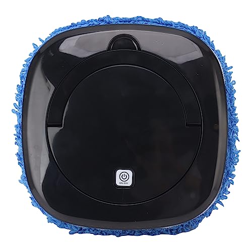 Robot de Limpieza Automática de Pisos, Aspiradora Anticolisión y Robot de Limpieza de Trapeador, Dirección Inteligente para el Hogar (Negro)