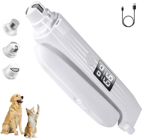 TMoMT Upgraded Dog Nail Grinder with 2 LED Lights - Super Quiet 2...