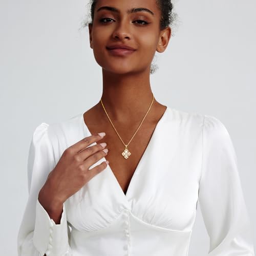 Image of Zeffy Gold Pearl Necklace for Women, Dainty 14K Gold /Silve Plated Layered Pearl Choker Pearl Earrings Pearl Bracelets Wedding Trendy Gold Jewelry Set for Women Gifts