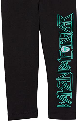 Image of Amazon Essentials Disney | Marvel | Star Wars | Frozen | Princess Girls and Toddlers' Cotton Stretch Leggings, Multipacks