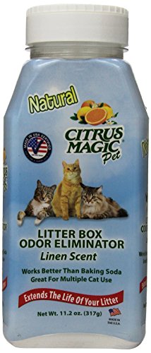 Citrus Magic Litter Box Odor Eliminator Shaker Bottle, 11.2-Ounce, Linen