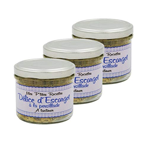 Lot 3x Délice d'ecargot à la persillade - France - Mes P'tites Recettes - pot 100g Cover