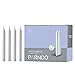Light In The Dark White Taper Candles - Set of 60 Dripless Chimes Candles - 4 inch Tall, 1/2 inch Diameter - 1.5 Hour Clean Burn