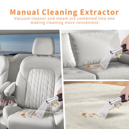 Topyond Langlebiger Edelstahl-Polster-Teppich-Reinigungs-Möbel-Extraktor, Auto-Detail-Zauberstab, Handwerkzeug, Hohe Druckfestigkeit, Vielseitig