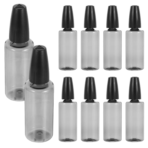 DIYEAH Flacone da Spremere 10 Pezzi Bottiglie Vuote di Olio per Macchina da Cucire Applicatori con Punta di Precisione Bottiglie di Colla Artigianale con Punta Fine