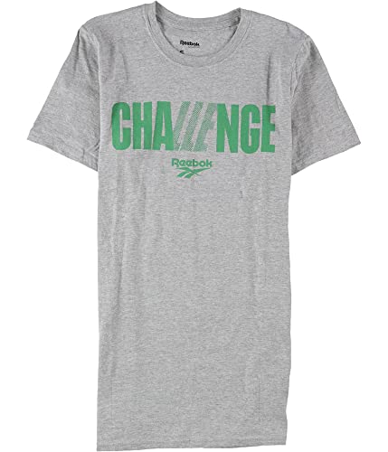T-shirt Reebok Challenge femme sport running top graphique gris S