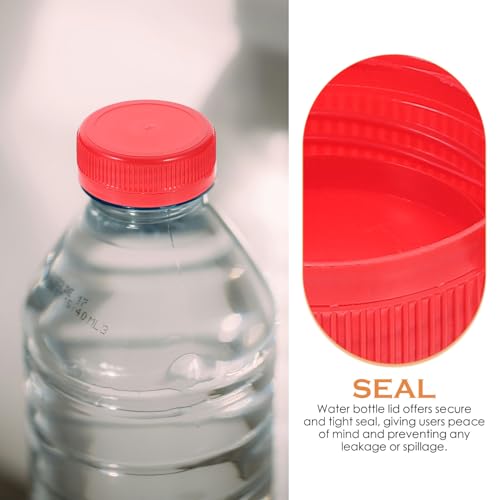 Bouchons à vis en plastique pour jus maison et ateliers bricolage en famille rouge 38mm