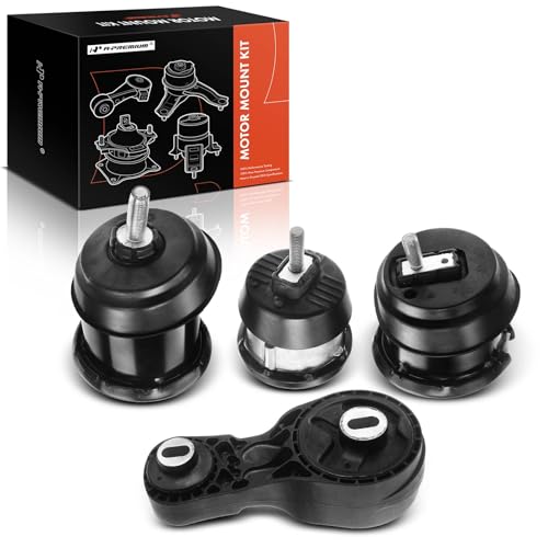 A-Premium 4pcs Engine Motor and Transmission Mount Kit Compatible with Chevrolet Traverse 2009-2017 & GMC Acadia 2009-2016 & Buick Enclave & Saturn Outlook 3.6L, Automatic, Replace215147744 25840450