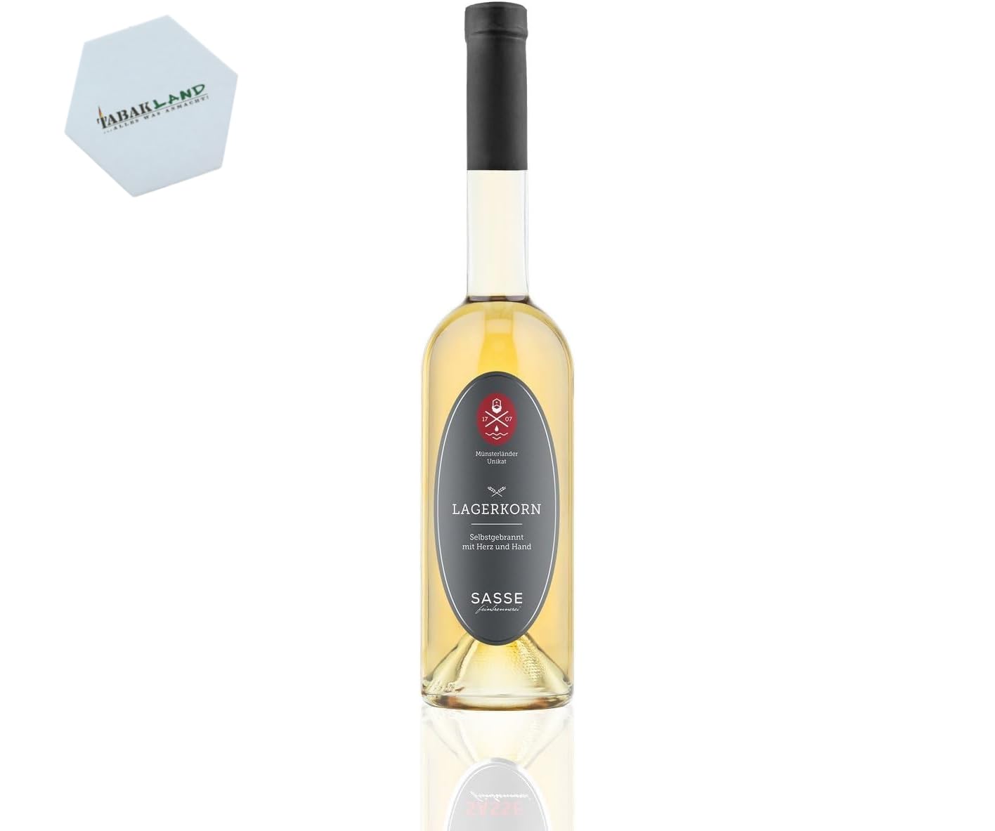 Sasse I Münsterländer Lagerkorn I 500 ml I 32% Vol. I Traditioneller Premium-Kornbrand aus der Feinbrennerei Sasse